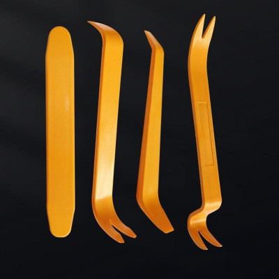 BỘ 4 DỤNG CỤ THÁO GỠ NỘI THẤT Ô TÔ BẰNG NHỰA tặng 1 THANH GHI SỐ ĐIỆN THOẠI TRÊN XE Ô TÔ