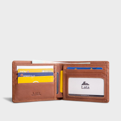 Ví nam da bò Lata ( Thời trang nam - Ví da thật LVN70 )