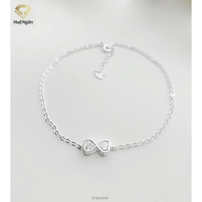 Lắc chân bạc Ý 925 Huệ Ngân - Vô cực RYBJ50043