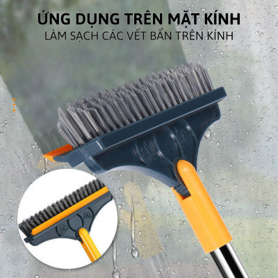 [COMBO DỌN DẸP ĐÓN TẾT] 1 chà sàn nhà tắm + 1 chổi quét trần nhà + 1 bàn chải vệ sinh khe hẹp - Chính hãng dododios