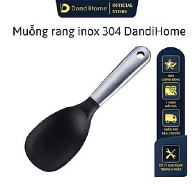 Muỗng rang silicon DandiHome cao cấp chịu nhiệt cực tốt dùng để nấu ăn
