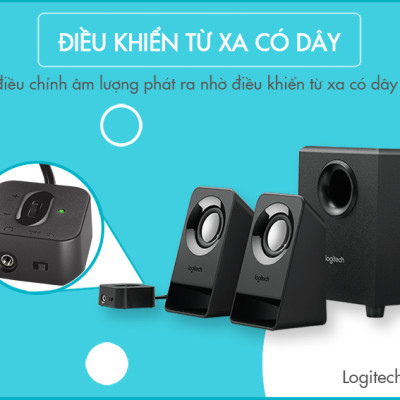 Loa Vi Tính Logitech Z213 14W - Hàng Chính Hãng