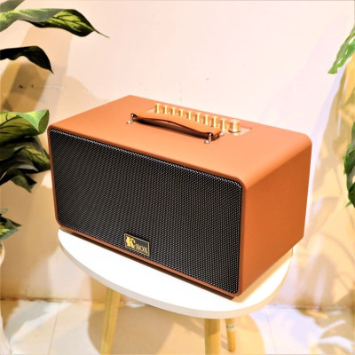 Dàn âm thanh di động KCBox KC-270 - Loa kéo, loa xách tay di động 3 đường tiếng - Hệ thống 2 Loa full 6 inch và 1 treble, 1 mid - Công suất đến 300W - Kết nối bluetooth 5.0, AUX, USB - Kèm 2 micro không dây UHF - Thiết kế cực sang trọng - Hàng nhập khẩu