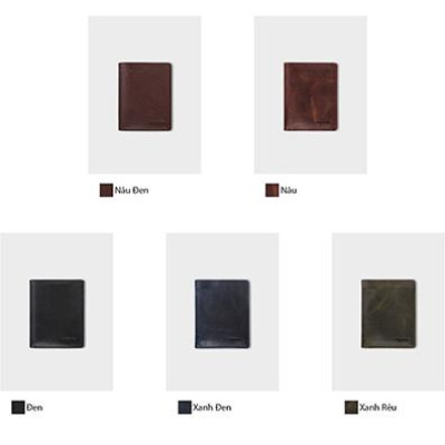 Ví nam da bò Trita ( Thời trang nam gấp 2 tiện dụng - Ví da RVN001 )