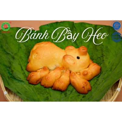 BÁNH TRUNG THU BẦY HEO 5 CON NHÂN DỪA 220G - THÀNH LONG - VIỆT NAM