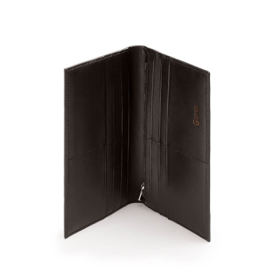 Bóp Da Chính Hãng Ví Nam Dáng Dài GENCE C19 Chất Liệu Da Bò Cao Cấp Màu Đen