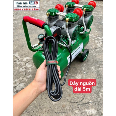 Máy Nén Khí 4HP/50L Dekton Khong Dầu / DK-AC3950 / 42 Giây Đầy Bình, 100% Dây đồng, BH chính hãƞg