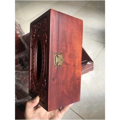 Hộp đựng giấy ăn gỗ hương cao cấp