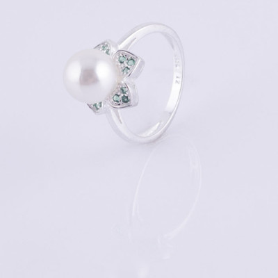 Nhẫn bạc nữ S925 Italia Bạc Xinh - Hoa Ngọc trai RR1225