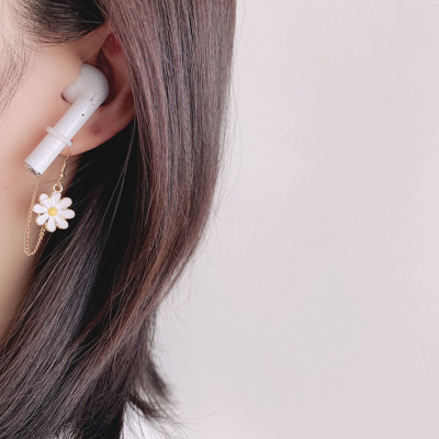 1 ĐÔI Khuyên tai đeo tai nghe bluetooth khuyên móc hoa cúc hoạ mi đeo airpod xinh đẹp