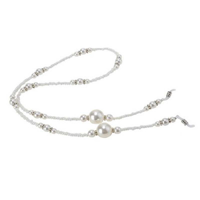 Glasses chain dây kính chuỗi hạt châu đen và trắng dây đeo chống rơi vỡ kính dây đeo khẩu trang airpod