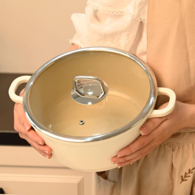 Nồi Phủ Gốm Xtrema Chống Dính Haatz Size 24cm, Dùng mọi loại bếp, An toàn, Hàng Chính Hãng Bảo Hành 24 tháng