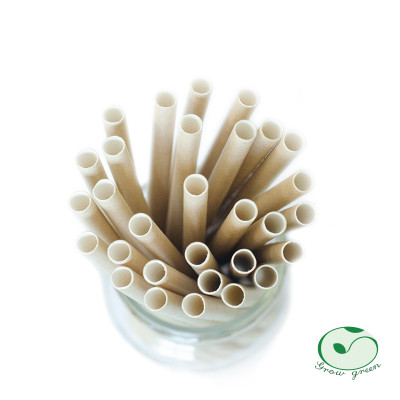 200 Ống hút giấy phi 8 mm dùng một lần, để uống sinh tố, sữa lắc, thức uống đá xay - Sản phẩm thân thiện với môi trường.