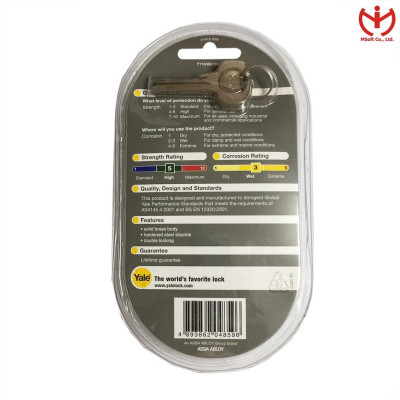 Ổ khóa Yale càng dài Y110/60/163/1 3 chìa răng cưa - MSOFT