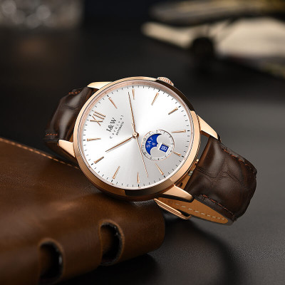 Đồng Hồ Nam I&W Carnival 527G1 Chính Hãng Full Box Chống Nước Kính Chống Xước Dây Da Cao Cấp BH 60T (Máy Cơ Tự Động)