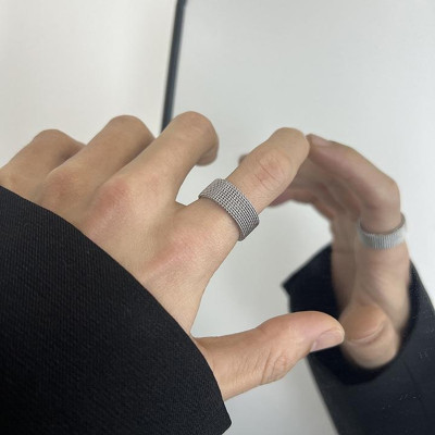 Nhẫn Nam Nữ Cao Cấp Titan Đính Đá Lấp Lánh Thời Trang Thép Không Gỉ  trangsucpt - Nhẫn Dring PTNNA29