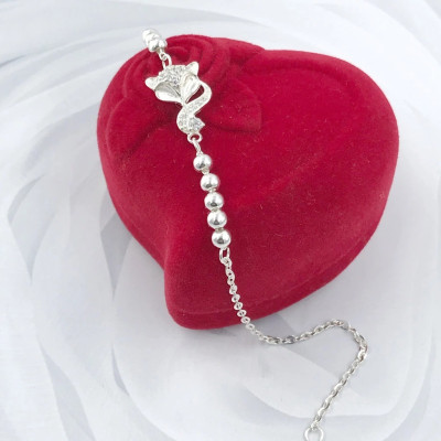 Lắc Chân Nữ Bạc Hiểu Minh LC216 Hồ Ly