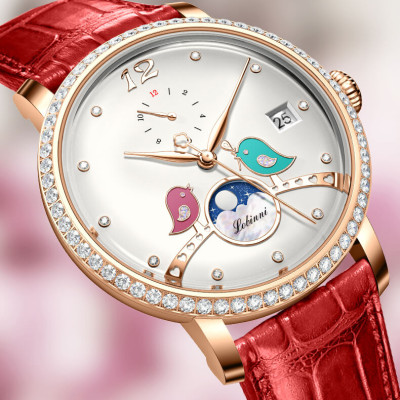 Đồng Hồ Nữ LOBINNI No.2065-4 Chính Hãng Fullbox BH 24T Chịu Nước 50m Kính Chống Xước Dây Thép Không Gỉ 316L (Máy Cơ Tự Động)