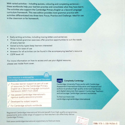 Cambridge Global English Workbook 1 With Digital Access (1 Year) 2nd Edition