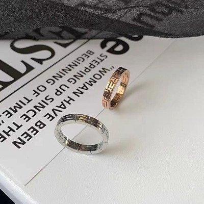 Nhẫn titan nữ thời trang cao cấp vạn lý trường thành thép không gỉ titanium trangsucpt 3 màu NNUT35