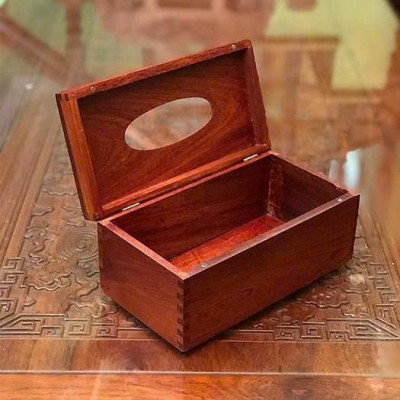 Hộp Đựng Giấy Ăn , Hộp Giấy  Ăn Gỗ Hương Cao Cấp ( hình thật )