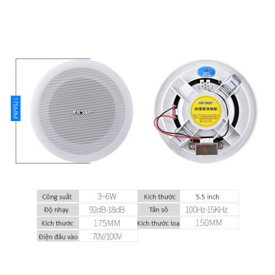 Loa Âm Trần Độc Đáo Chất Âm Hay SAST 5 inch S1-4 Hàng Chính Hãng