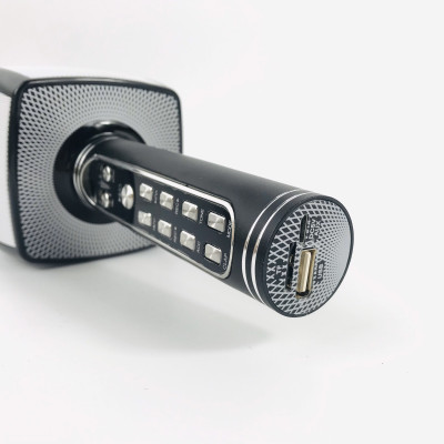 Micro Karaoke Bluetooth Kèm loa Bass GUTEK YS91 Âm Thanh Chất Lượng, Âm Bass Cực Ấm, Mic Bắt Giọng Cực Tốt, Hỗ Trợ Kết Nối USB, Thẻ Nhớ, Cổng 3.5, Nhiều Màu Sắc - Hàng chính hãng