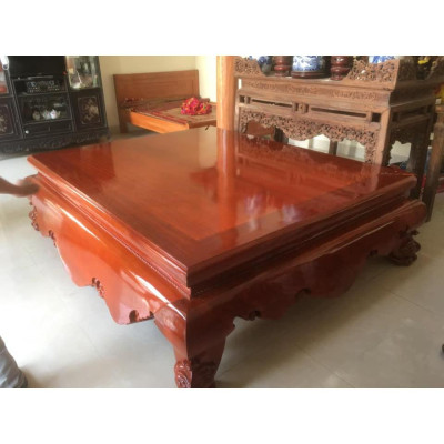 Sập Chân Quỳ Dạ Cá Yếm Chơn gỗ Gụ Nam Phi