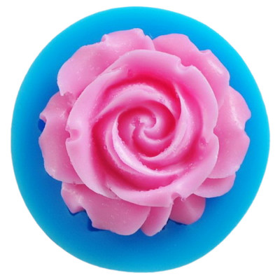 Khuôn silicon làm rau câu hoa hồng xoáy - Mã số 1032