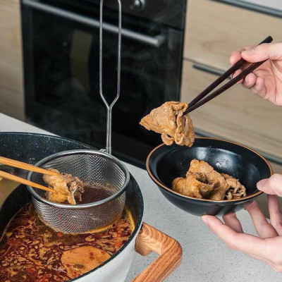 Combo muôi vớt/nhúng Echo Metal φ11,5cm + vợt lọc thực phẩm φ15cm làm từ inox cao cấp - nội địa Nhật Bản