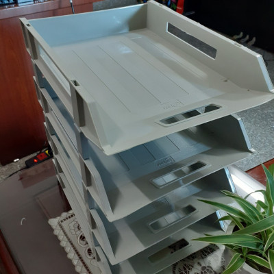 Kệ ráp hồ sơ 4 tầng màu xám Xukiva 190-4