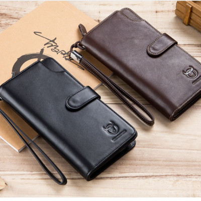 Ví nam cầm tay 100% da bò thật cao cấp phong cách mới 