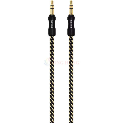 Cáp AV nối dài 3.5mm dây dù Philips Audio Cable SWA9234B - Hàng chính hãng