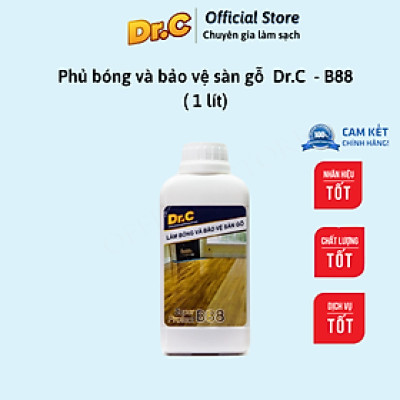 Dung Dịch Phủ Bóng, Phục Hồi Độ Bóng, Tạo Lớp Bảo Vệ Sàn, Chống Trơn Trượt Sàn Gỗ Dr.C CHÍNH HÃNG B88 500ml Super Protect