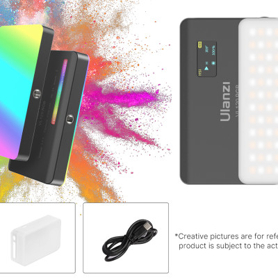 ULANZI VL120 RGB (2500-9000K) - HÀNG CHÍNH HÃNG - Đèn LED đổi màu RGB | 20 hiệu ứng | Pin Lithium 3100mAh