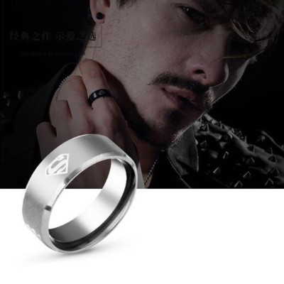 Nhẫn titan nam - Nhẫn nam inox đánh dấu siêu nhân nhiều màu thời trang thép không gỉ trangsucpt