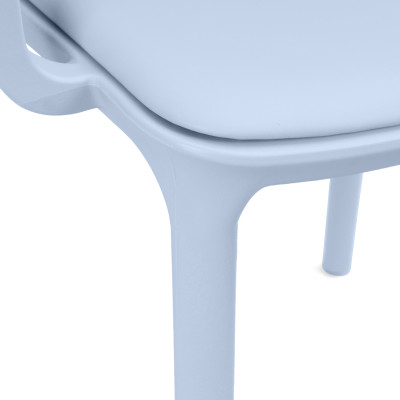 Ghế nhựa đúc có lót đệm nhiều màu