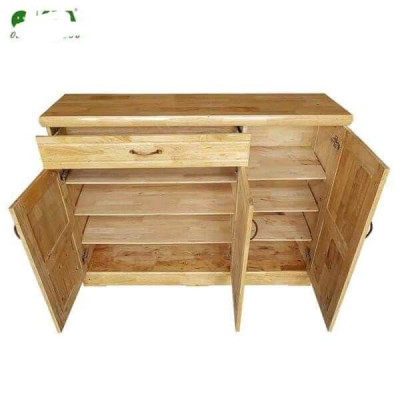 Tủ giày dép gỗ thông 1m2, tủ dày dép gỗ , tủ dép
