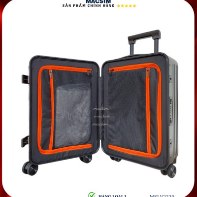 Vali cao cấp Macsim SMLV2301 cỡ 24inch màu đen - Hàng loại 1