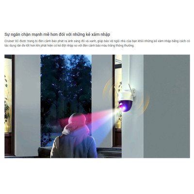 Camera IP IMOU PT Full Color IMOU Cruiser SC IPC-K7FP-5H0TE dùng Sim 4G 5MP (IPC-K7FP-5H0TE), đàm thoại 2 chiều - Hàng chính hãng