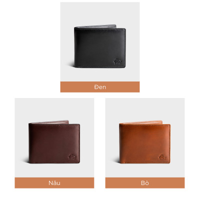 Ví nam da bò Lata ( Thời trang nam - Ví da thật LVN82 )