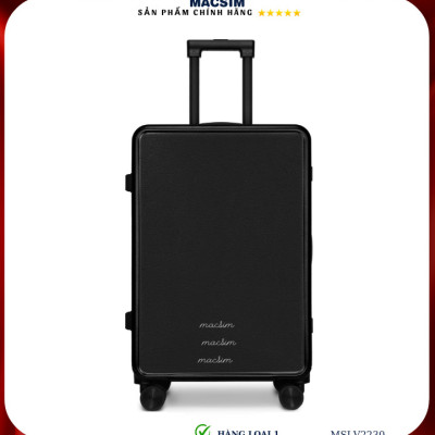 Vali cao cấp Macsim SMLV2301 cỡ 24inch màu đen - Hàng loại 1