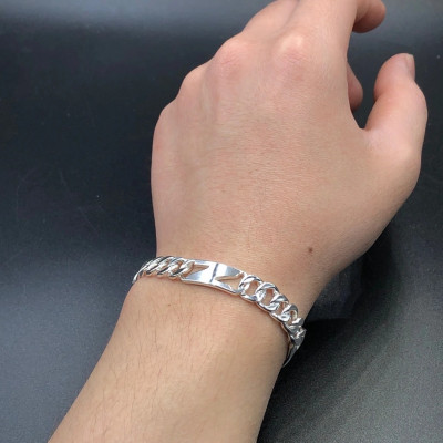 Lắc Tay Nam Bạc Ta Đơn Giản N Nam Tính BẠC HIỂU MINH LTN035