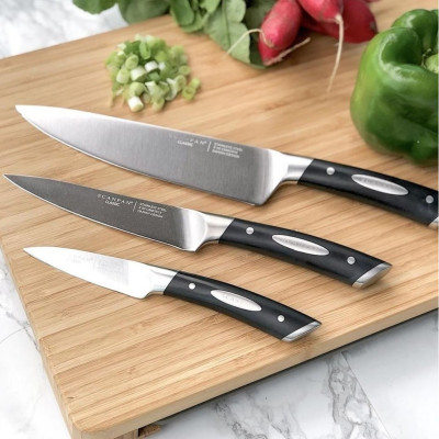 Dao thái thịt, dao thái rau củ quả đa năng Scanpan Classic 20cm 92502000, thép không gỉ cao cấp