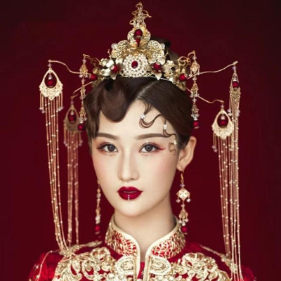 Cài tóc cô dâu cố trang - cài tóc trung hoa