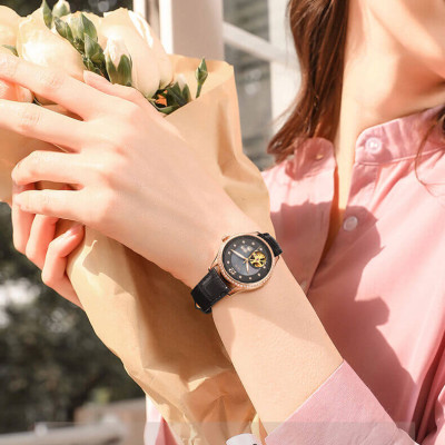 Đồng hồ nữ chính hãng IW CARNIVAL IW573G-3 Kính sapphire ,chống xước ,Chống nước 30m ,Bảo hành 24 tháng,Máy cơ (Automatic),dây da cao cấp, thiết kế đơn giản dễ đeo