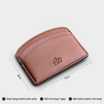 Ví Lata ( Thời trang nam đựng namecard - Ví da Luxdeli LVN100 )