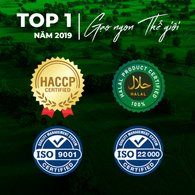 Gạo thơm nàng hoa lúa tôm 5RICE - túi 5KG - gạo thượng hạng, thơm dẻo, đậm vị chính hãng