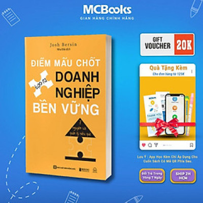 Sách - Điểm Mấu Chốt Tạo Ra Doanh Nghiệp Bền Vững - 7 Nguyên Tắc Quản Lý Hiệu Quả - MCBooks