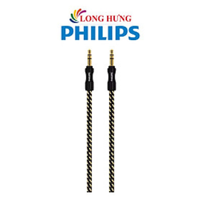 Cáp AV nối dài 3.5mm dây dù Philips Audio Cable SWA9234B - Hàng chính hãng